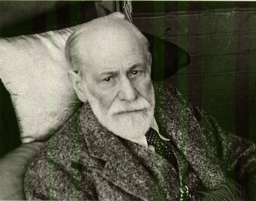 Sigmund Freud em 1939, seu último ano de vida, em Londres