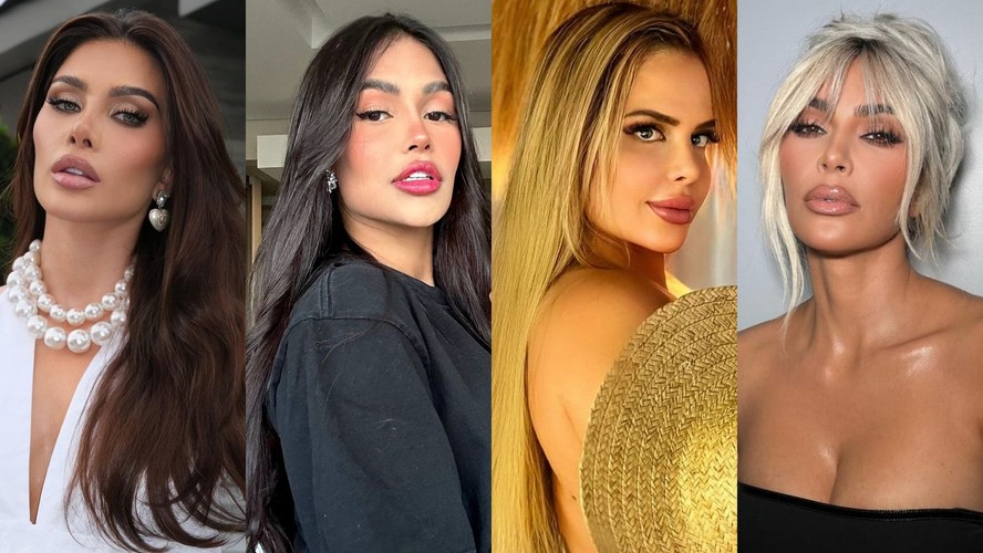 Flavia Pavanelli, Flay, Denise Rocha e Kim Kardashian fizeram Fox Eyes ou Olhos de Raposa
