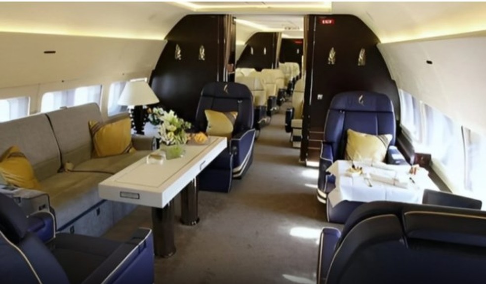 Interior do avião que Gusttavo Lima quer comprar — Foto: Reprodução