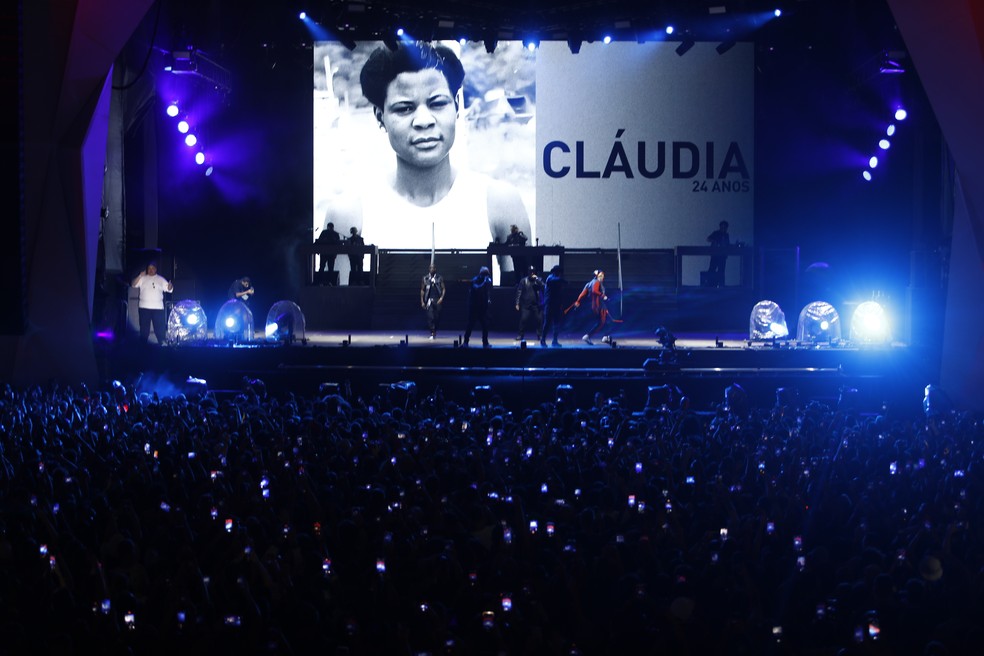 Racionais MC's relembra Cláudia Ferreira, morta em 2014 — Foto: Brenno Carvalho / Agência O Globo