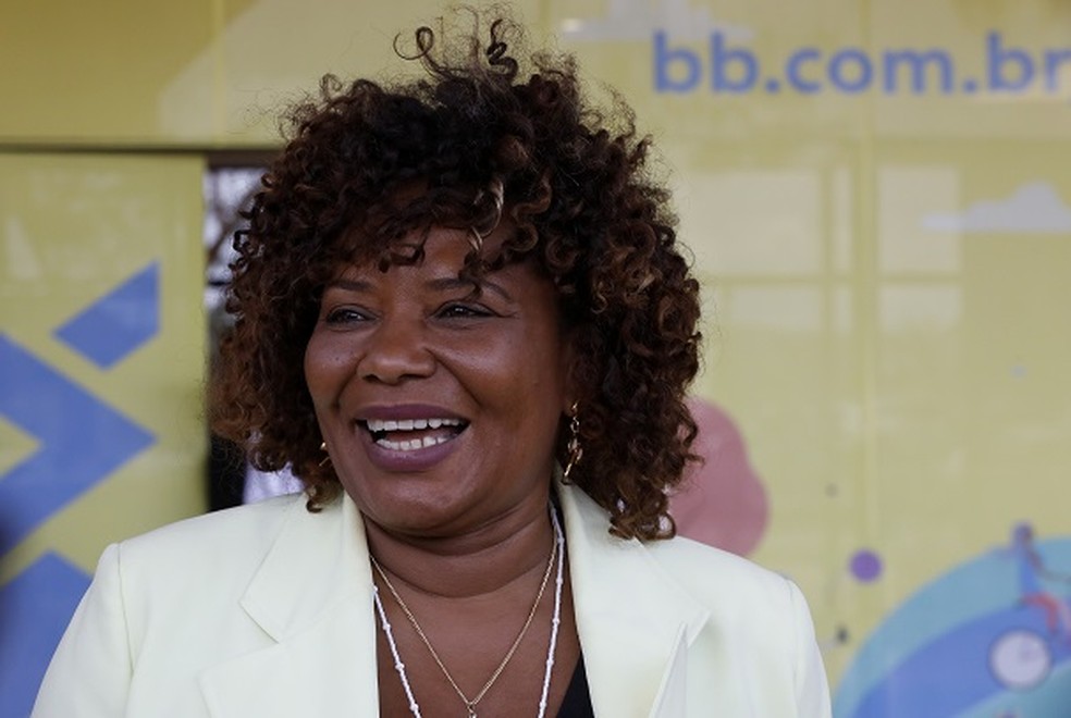 Margareth Menezes no Gabinete de Transição, montado no CCBB de Brasília, onde confirmou convite para ser a Ministra da Cultura — Foto: Cristiano Mariz