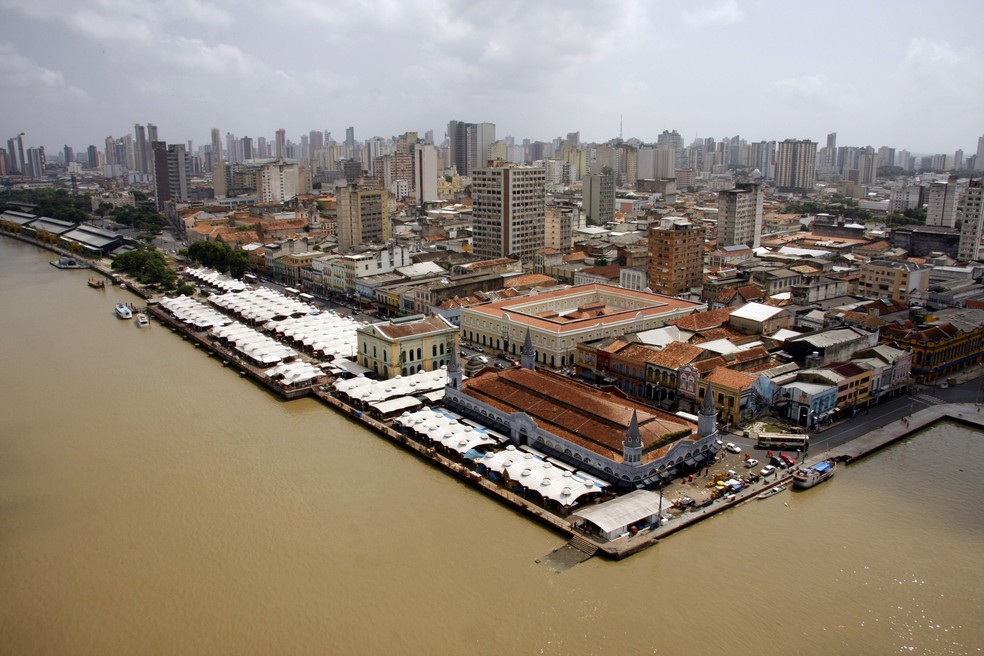 Vista aérea de Belém, capital Pará — Foto: Agência Bélem