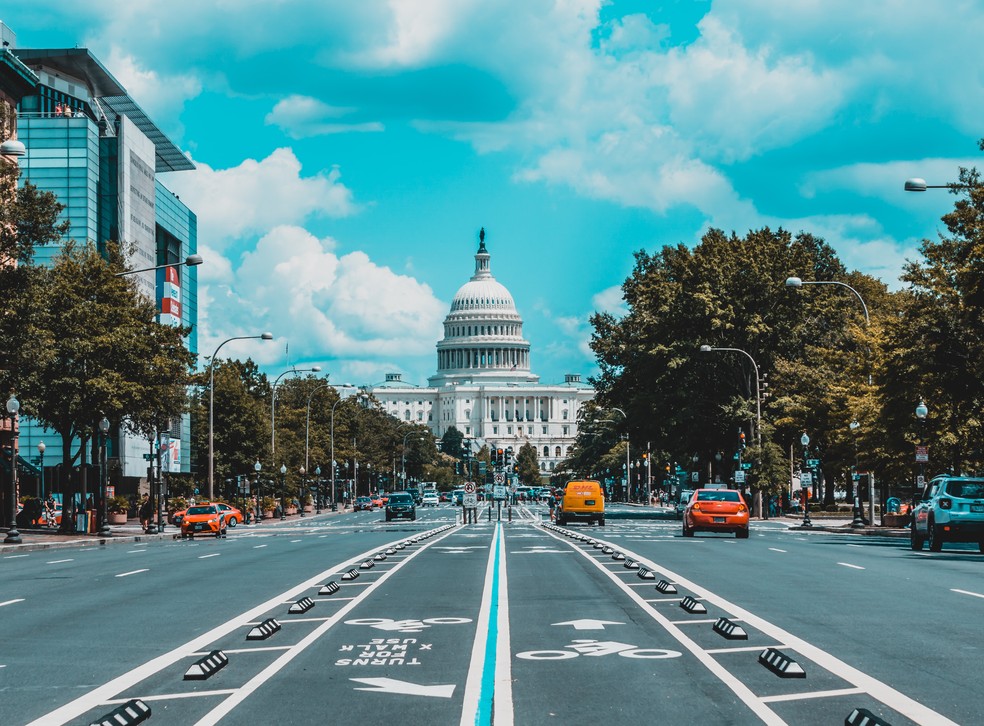 Vista do Capitólio, em Washington — Foto: Unsplash