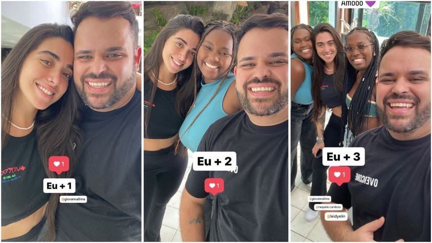 Giovanna, Michel, Leidy Elin e Raquele se reencontram