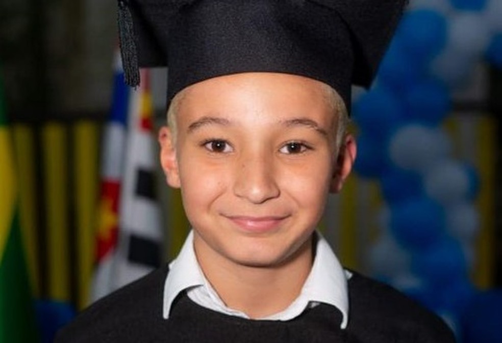 Eduardo Leonel, de 11 anos, foi uma das vítimas das fortes chuvas que atingiram o Litoral Norte paulista — Foto: Reprodução