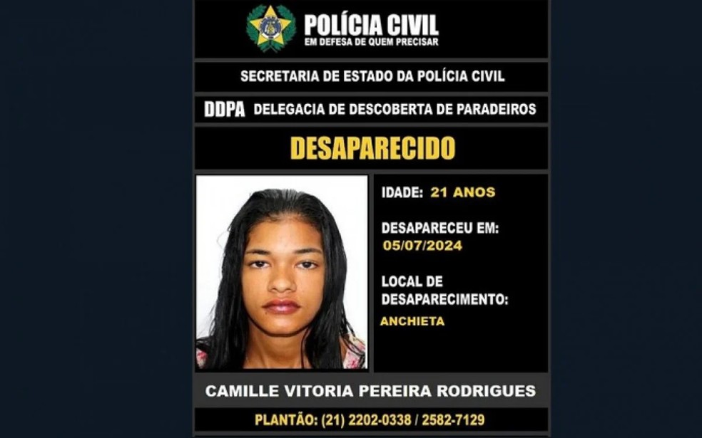 Camile Vitória, de 21 anos — Foto: Reprodução