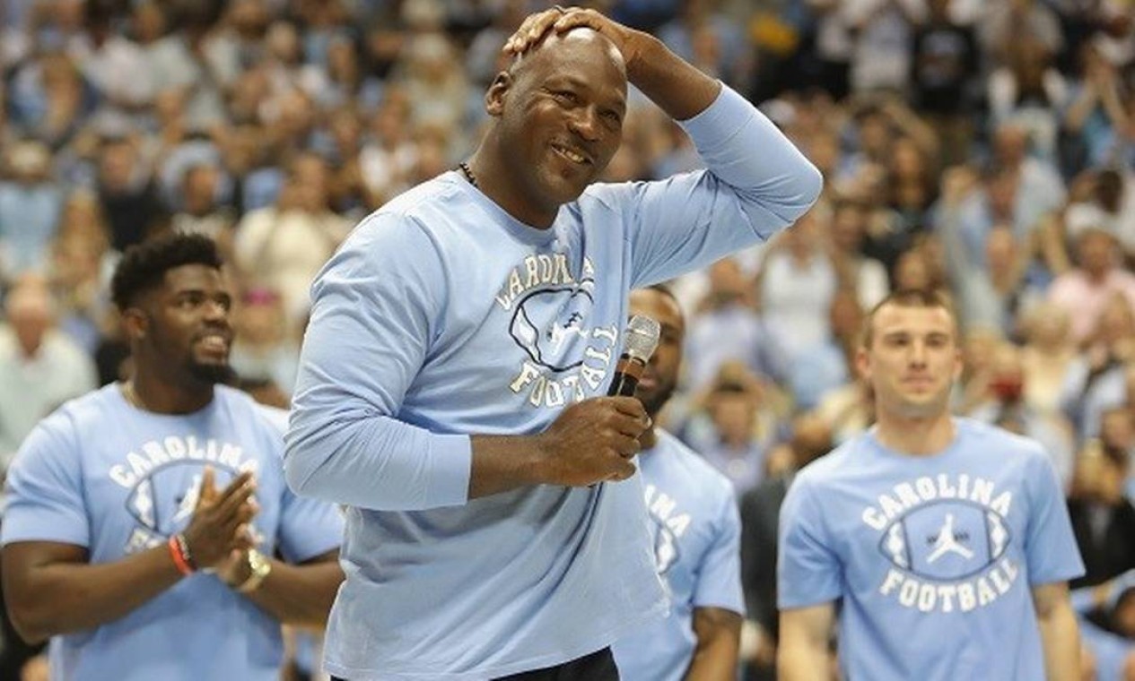 O ex-jogador de basquete Michael Jordan se separou de Juanita Vanoy em 2006 sob uma quantia de US$ 168 milhões  — Foto: Streeter Lecka/AFP