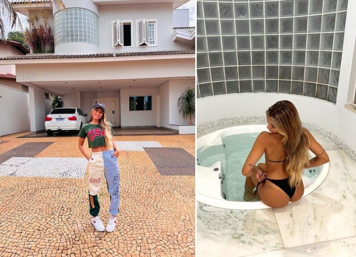 Key Alves realizou o sonho dos pais e alugou uma casa avaliada em R$ 3 milhões em Bauru, no interior de São Paulo, para a família — Foto: Reprodução/Instagram