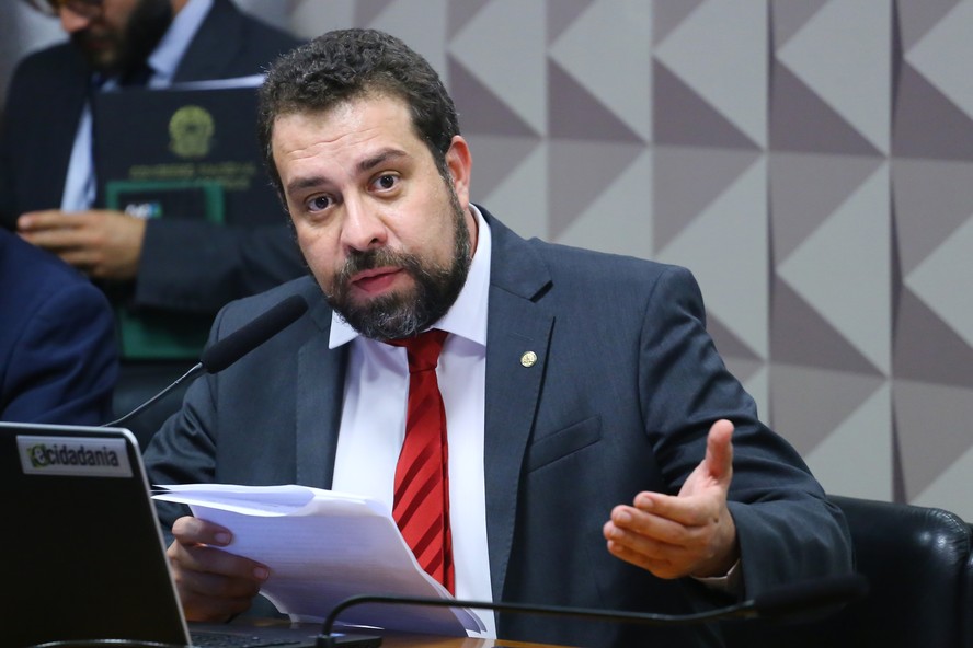 O pré-candidato à prefeitura de São Paulo Guilherme Boulos (Psol)