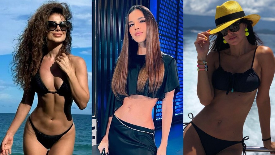 Paula Fernandes, Mariana Rios e Vera Viel colocam cintura fina para jogo em fotos na web