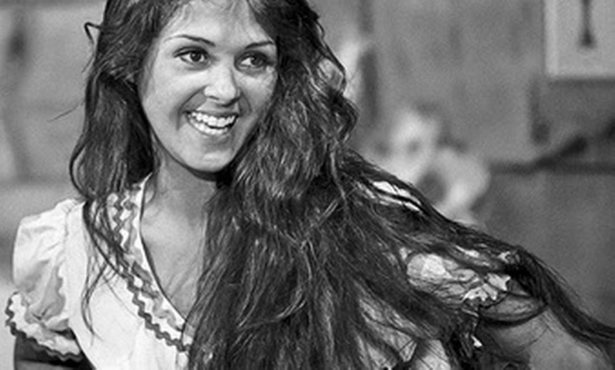 Elizangela do Amaral em “Cavalo de aço”, em 1973, — Foto: Arquivo