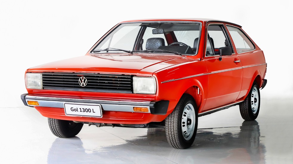 Primeiro linha do Gol, na década de 1980 — Foto: Volkswagen