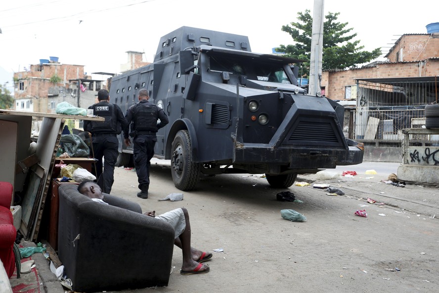 Caveirão usado no Jacarezinho. A incursão foi uma das mais violentas da história, deixando 28 mortos