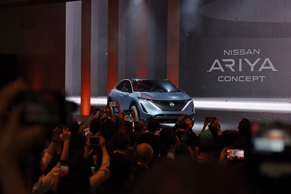 Nissan, que começou a entregar SUVs elétricos Ariya para clientes nos EUA em dezembro, aumentou os gastos para introduzir mais modelos — Foto: Divulgação
