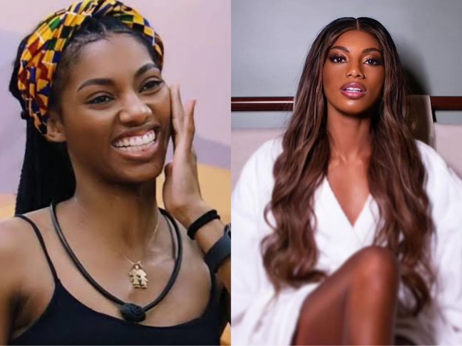 Tina fez vários trabalhos como modelo após o 'BBB' 23 e depois de três anos conseguiu voltar para seu país natal, Angola — Foto: Reprodução TV Globo/Instagram