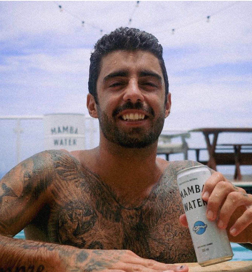 Pedro Scooby lança marca de água em lata — Foto: Reprodução/Instagram