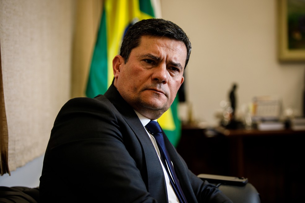 O senador Sergio Moro (União-PR) após absolvição no TSE manter seu mandato — Foto: Brenno Carvalho/Agência O Globo