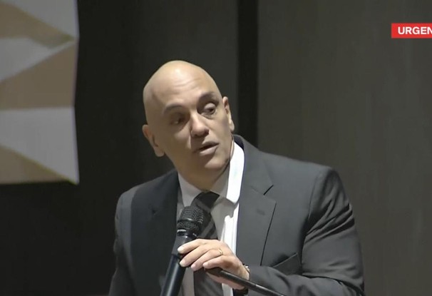 Alexandre de Moraes na posse do diretor-geral da PF