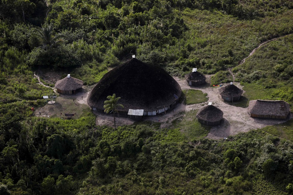 Vista de território Yanomami — Foto: Michael Dantas / AFP
