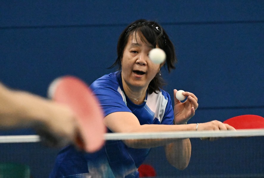 Zhiying Zeng durante sessão de treinamento em Santiago