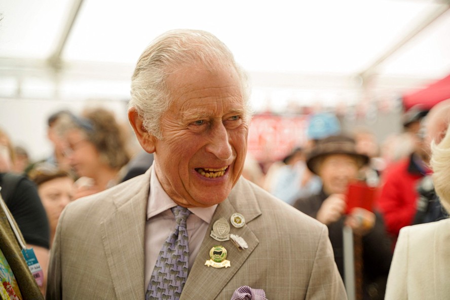 Príncipe Charles, do Reino Unido, durante visita a evento em Wadebridge, no sudoeste da Inglaterra