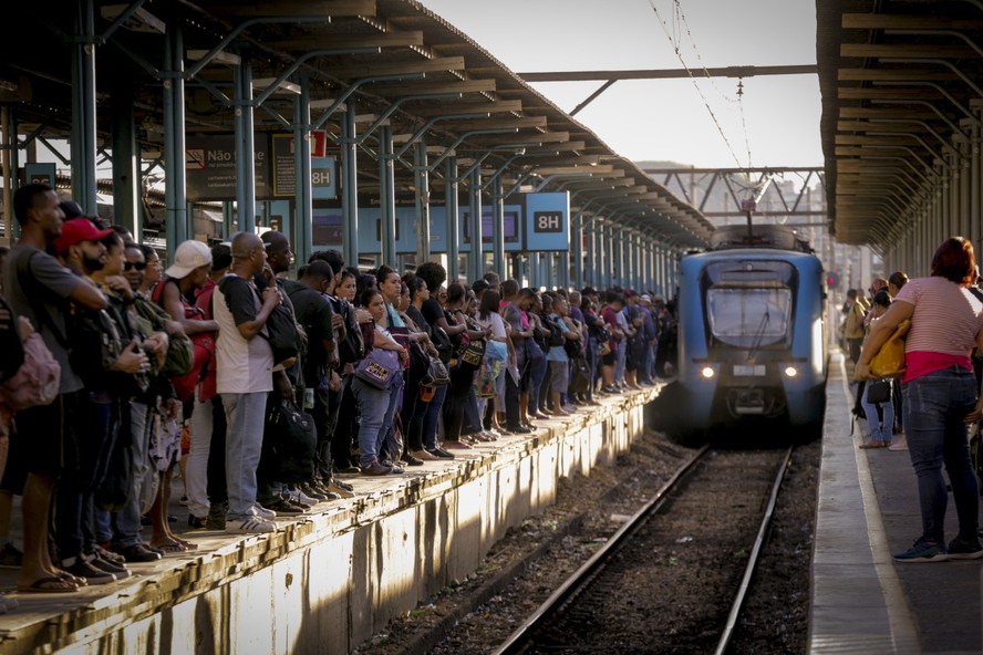 Passageiros na Central do Brasil