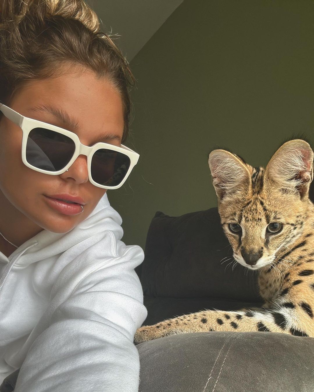 Fernanda Valença postou foto com o gato de R$ 120 mil — Foto: Reprodução Instagram