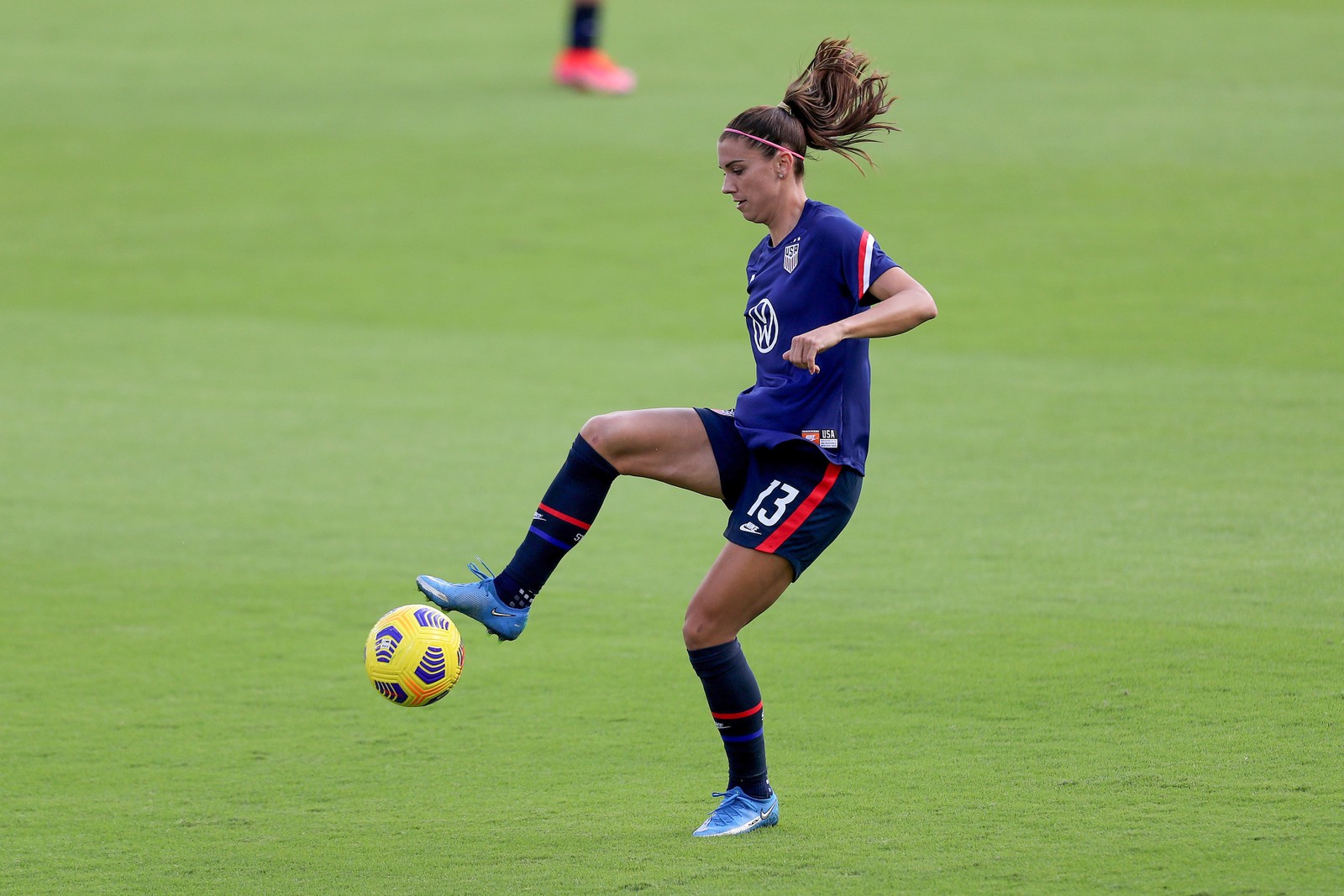 Alex Morgan critica Fifa por patrocínio da Arábia na Copa do Mundo Feminina — Foto: Alex Menendez/ Getty Images/AFP