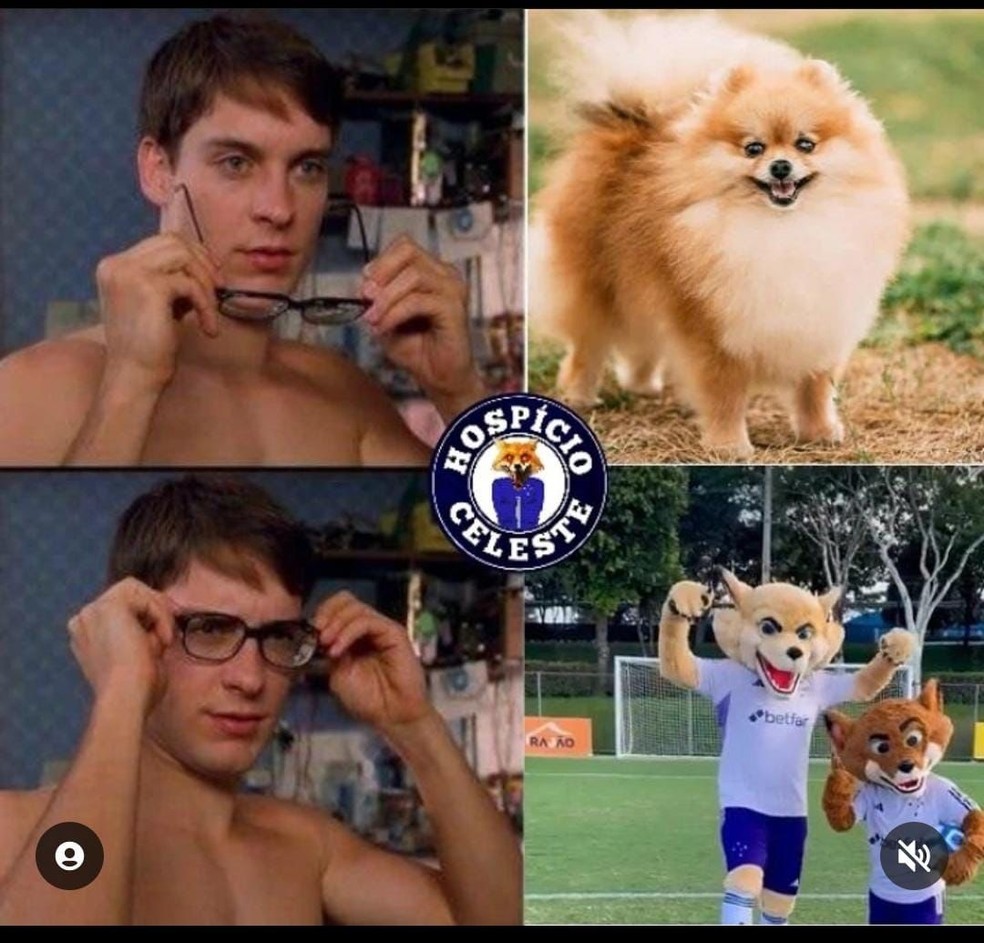 Novo mascote do Cruzeiro rende memes — Foto: Reprodução