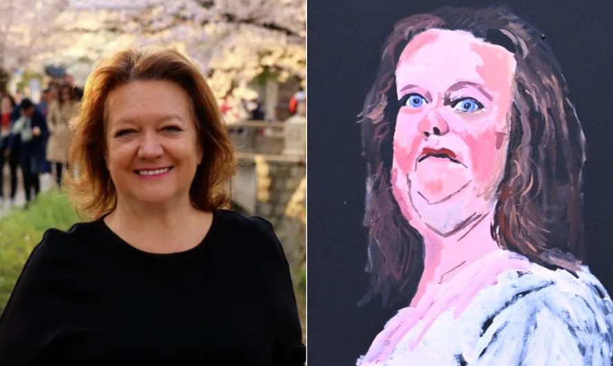 Gina Rinehart pede que pintura seja retirada de galeria de arte