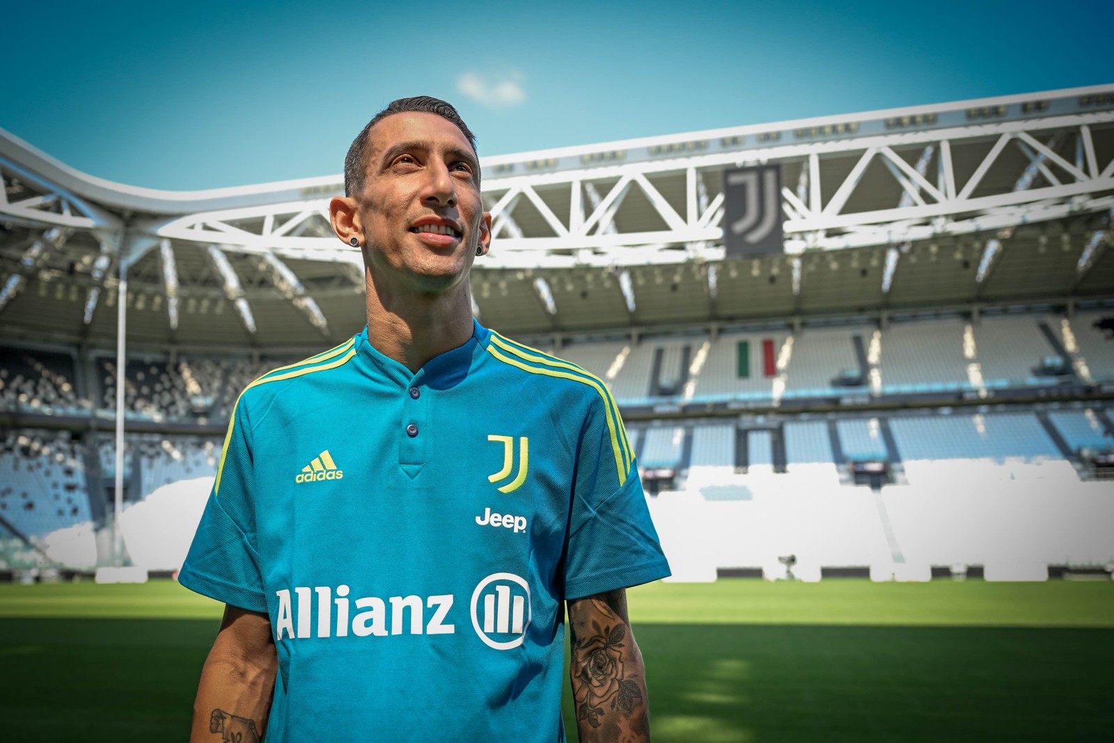 Di María deixou o Paris Saint-Germain e acertou com a Juventus — Foto: Juventus/Divulgação