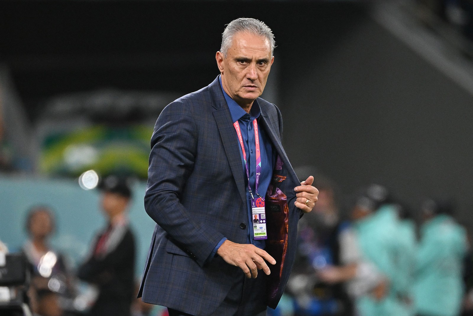 Tite tem duas Copas no comando da seleção brasileira sem chegar às semifinais — Foto: Nelson Almeida/AFP