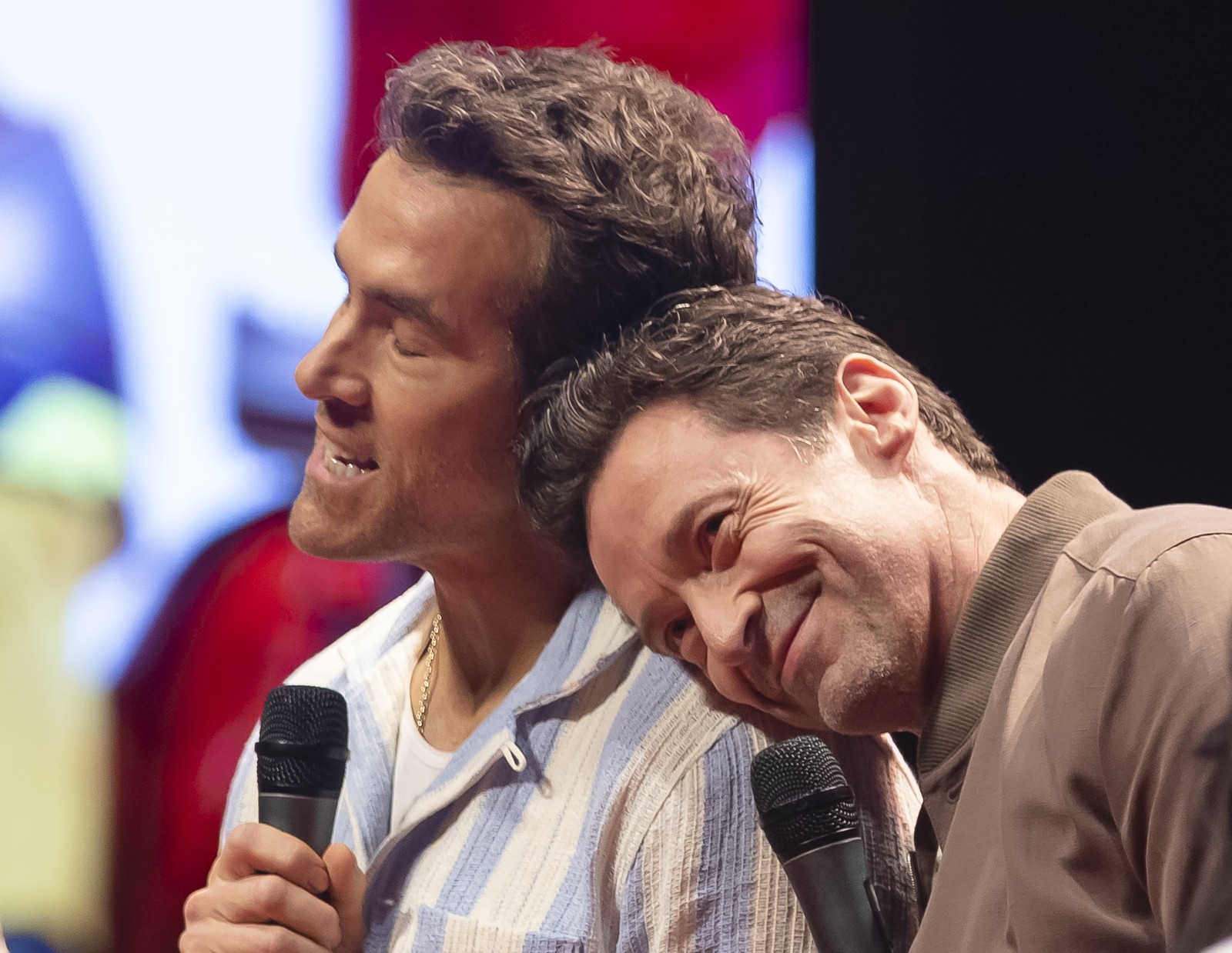 No Rio de Janeiro, Ryan Reynolds e Hugh Jackman falam sobre 'Deadpool & Wolverine' — Foto: Leo Martins / Agencia O Globo