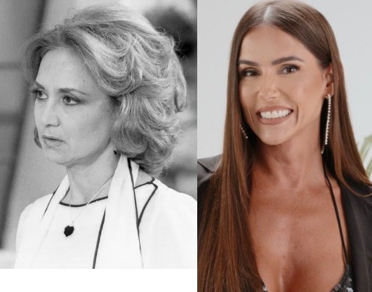 Deborah Secco será Lara. Na primeira versão, a personagem era Márcia, vivida por Eva Wilma — Foto: Acervo/Globo e Reprodução/Instagram