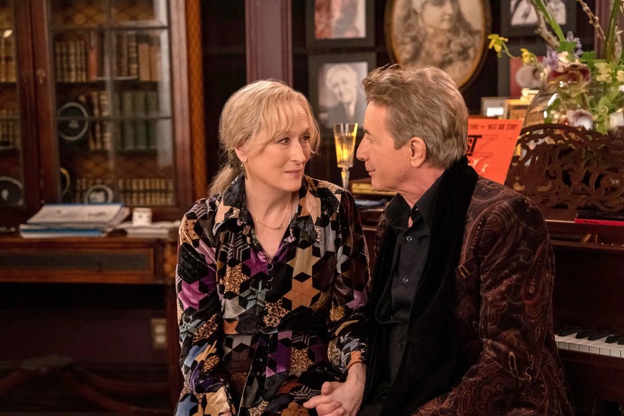 Meryl Streep e Martin Short em cena de 'Only murders in the building'