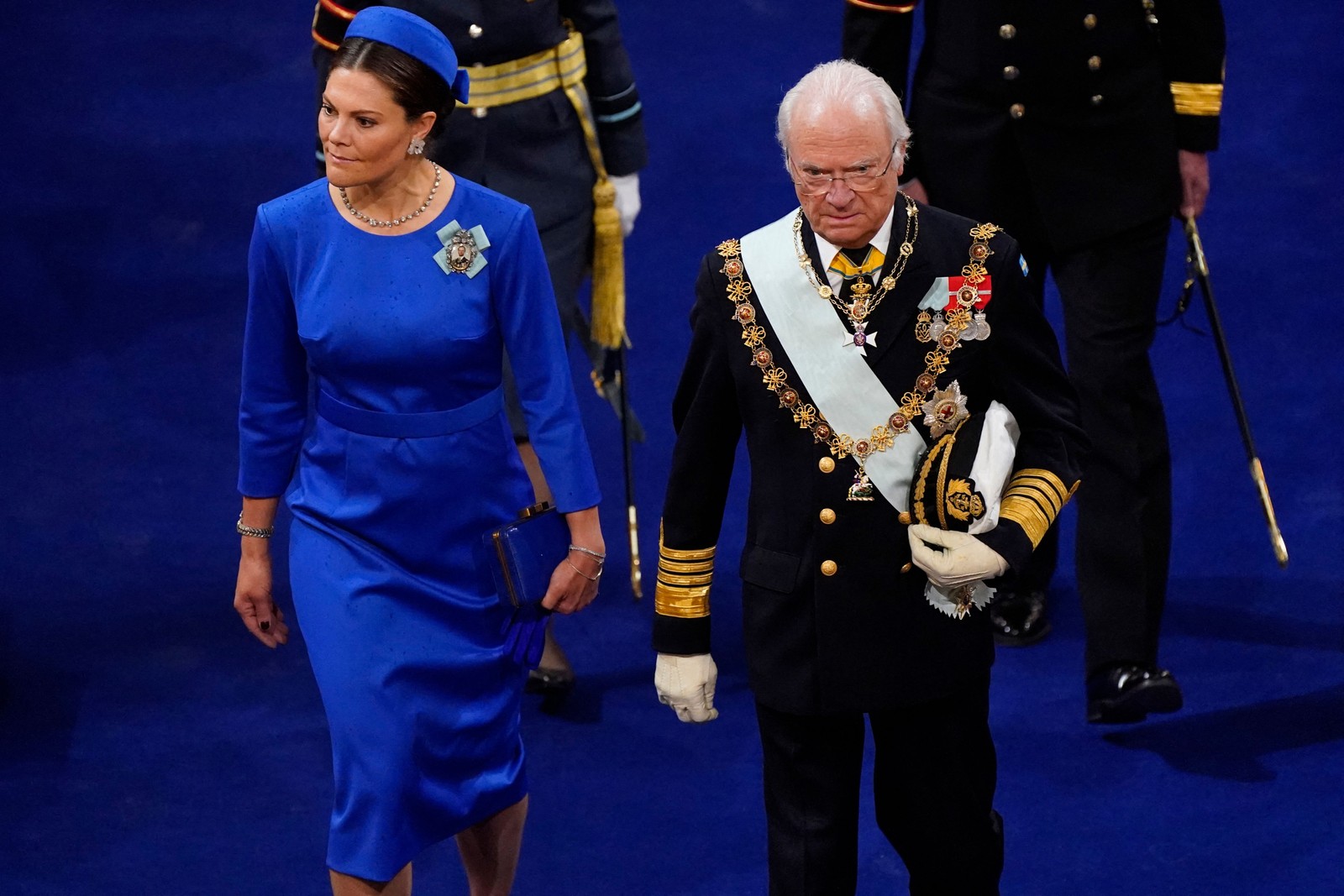 A princesa herdeira da Suíça, Vitória — Foto: Andrew Matthews / POOL / AFP