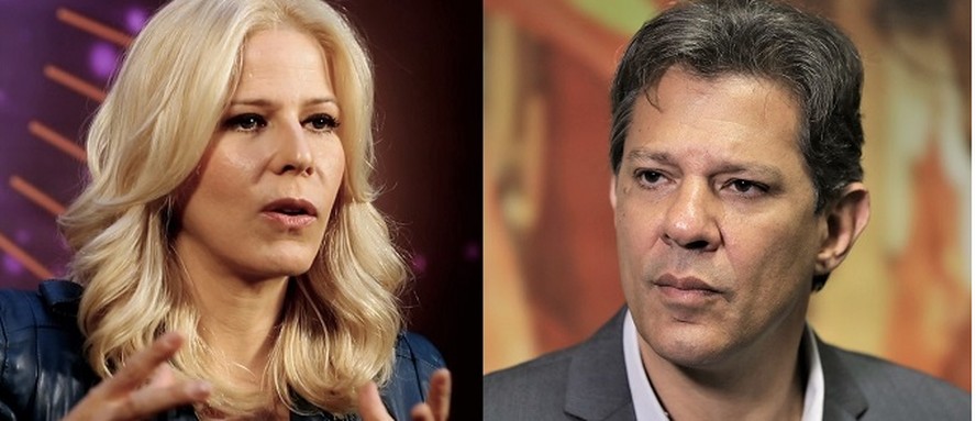 Paula Toller e Fernando Haddad