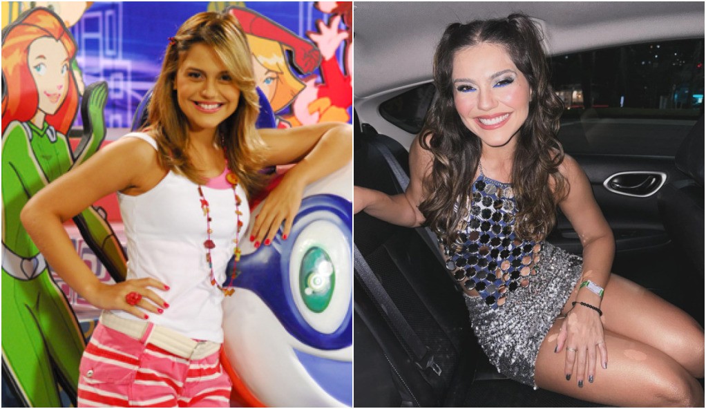 Jéssika Alves apresentou a "TV Globinho" em 2010. Ela ainda atua como atriz e também faz campanhas publicitárias.  — Foto: TV Globo e Reprodução/Instagram