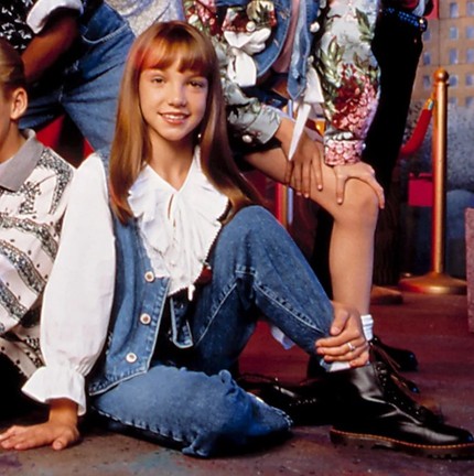 Britney Spears começou sua carreira no programa de TV "The Mickey Mouse Club", aos dez anos. Foto: Reprodução. 