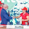 Presidente da República, Luiz Inácio Lula da Silva, durante a apresentação do Programa Terra da Gente para a Reforma Agrária, no Palácio do Planalto - Ricardo Stuckert / PR