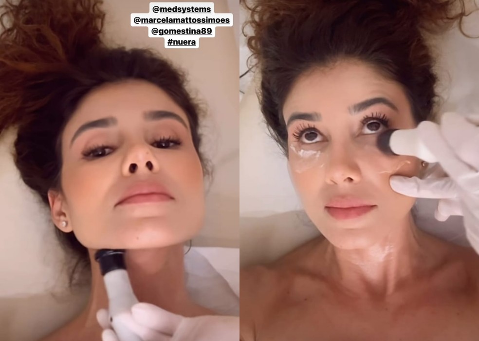 Paula Fernandes revelou aos fãs como cuida da pele — Foto: Reprodução Instagram