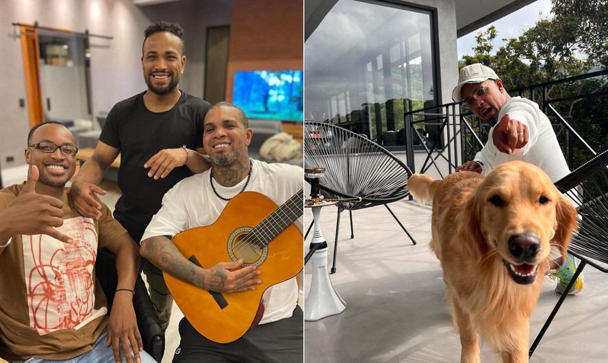 Rodriguinho em mansão alugada na Serra da Cantareira