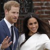 O casal Harry e Meghan no anúncio do noivado, em 2017 - Matt Dunham / AP