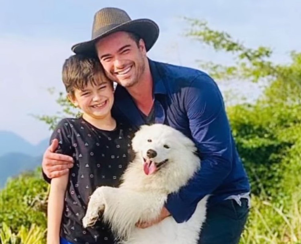 Sidney Sampaio e o filho, Leonardo — Foto: Reprodução: Instagram