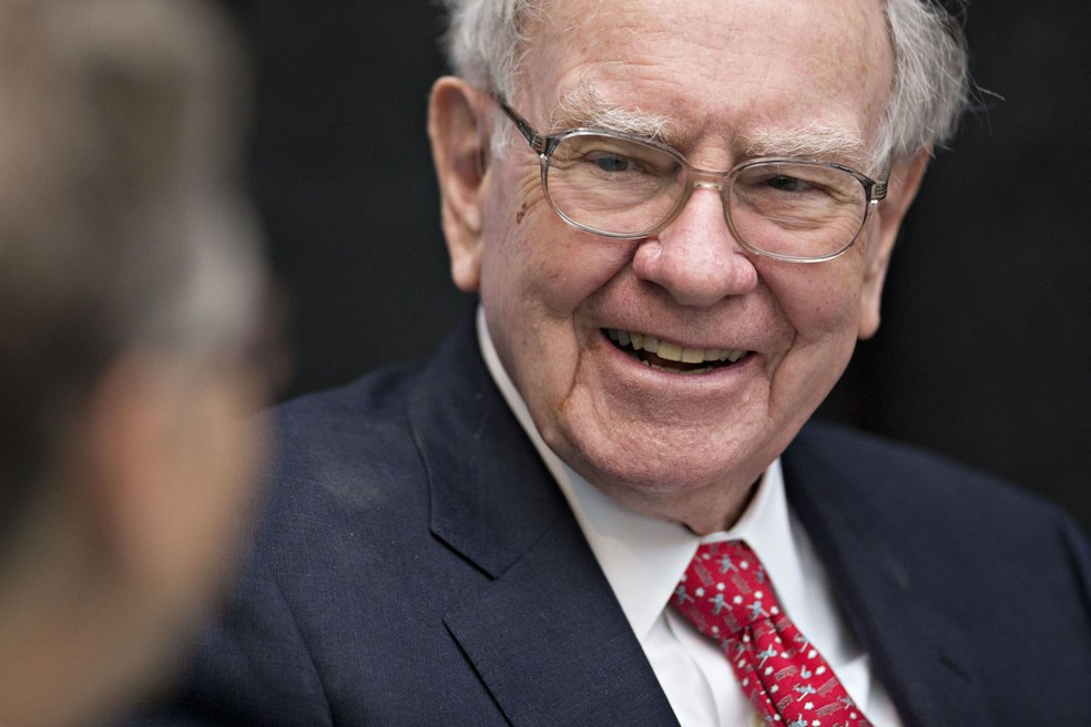 Warren Buffett, chefe executivo da Berkshire Hathaway — Foto: Daniel Acker/Bloomberg