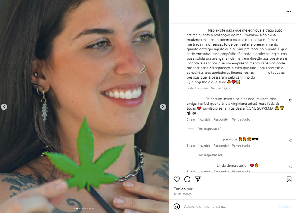 Elisa Marden foi uma das influencers presas em operação nesta quarta-feira — Foto: Reprodução/Instagram