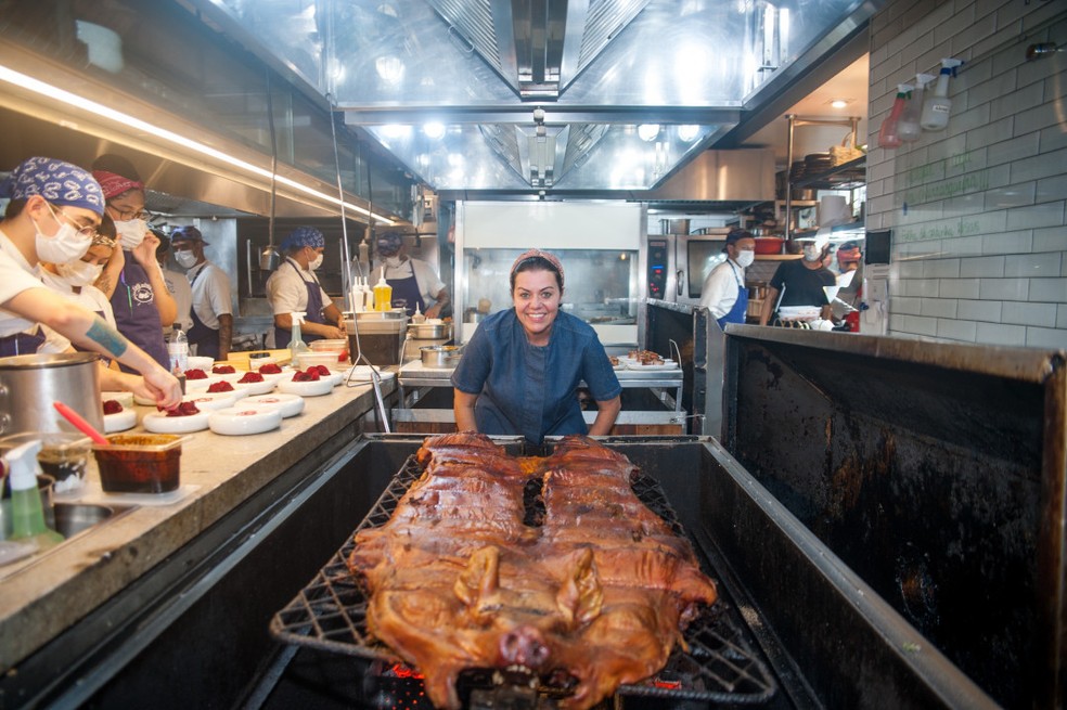 Janaína Torres Rueda, fundadora do restaurante A Casa do Porco — Foto: Reprodução Instagram