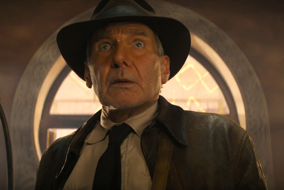 Harrison Ford em 'Indiana Jones e o chamado do destino' — Foto: Reprodução