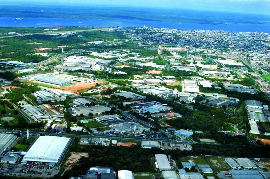 Vista aérea do polo industrial de Manaus: modelo da Zona Franca vai na contramão da reforma tributária