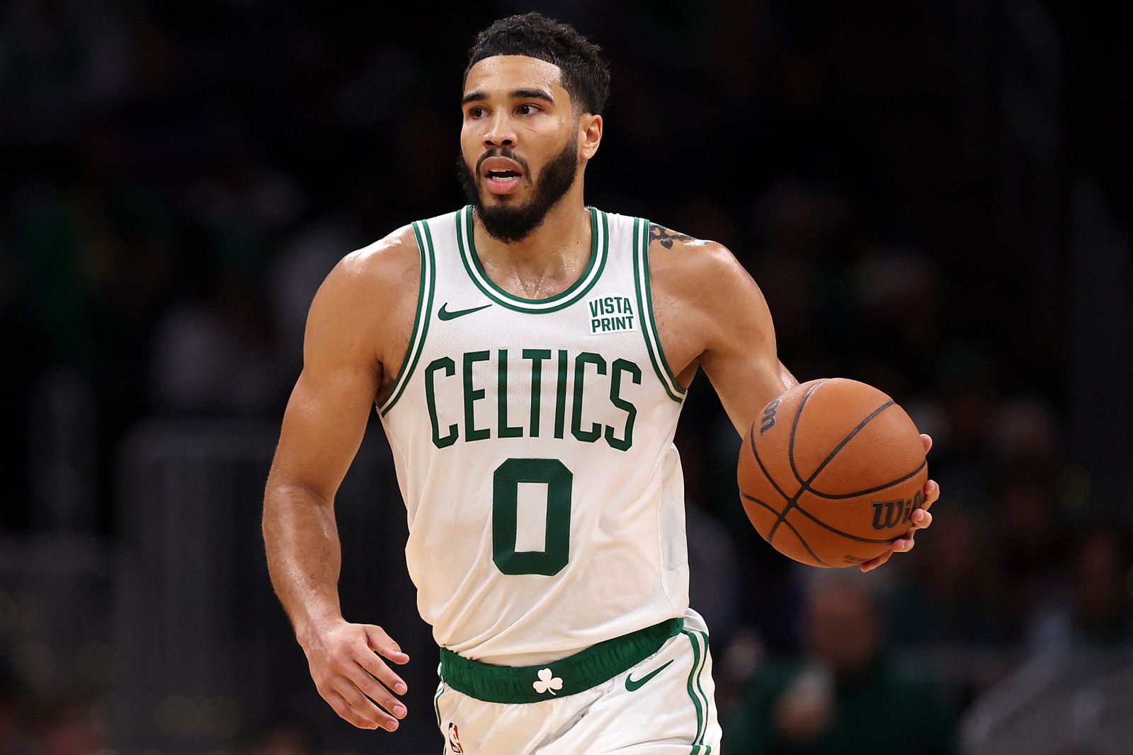 Jayson Tatum, do Boston Celtics — Foto: Maddie Meyer/AFP